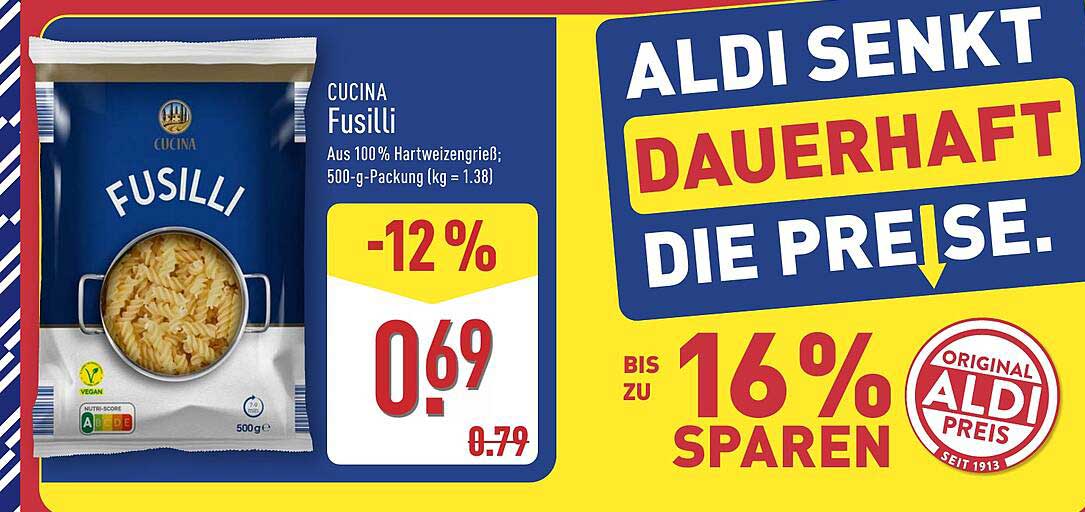 CUCINA Fusilli 500 g