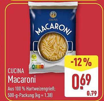CUCINA Macaroni 500-g-Packung