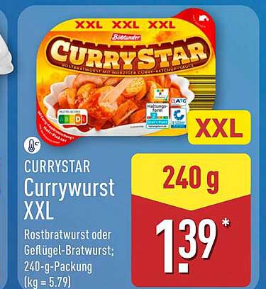 CURRYSTAR Currywurst XXL 240 g