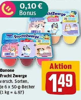 Danone Frucht Zwerge - Verschiedene Sorten
