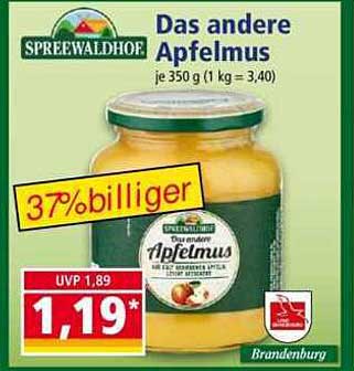 Das andere Apfelmus 350 g von Spreewaldhof