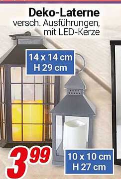 Deko-Laterne verschiedene Ausführungen, mit LED-Kerze