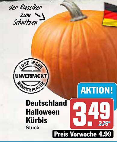 Deutschland Halloween Kürbis