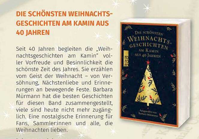 Die schönsten Weihnachtsgeschichten am Kamin aus 40 Jahren