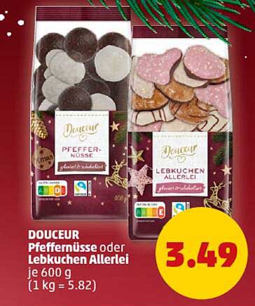DOUCEUR Pfeffernüsse oder Lebkuchen Allerlei je 600 g