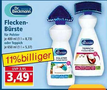 Dr. Beckmann Flecken-Bürste für Polster und Teppich