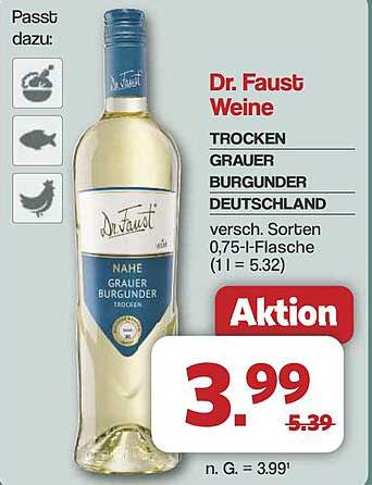 Dr. Faust Weine - Trocken Grauer Burgunder Deutschland