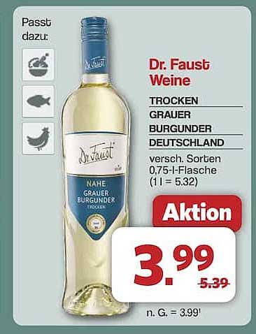 Dr. Faust Weine - Trocken Grauer Burgunder Deutschland