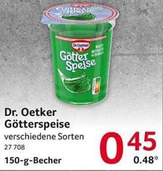 Dr. Oetker Götterspeise verschiedene Sorten 150-g-Becher
