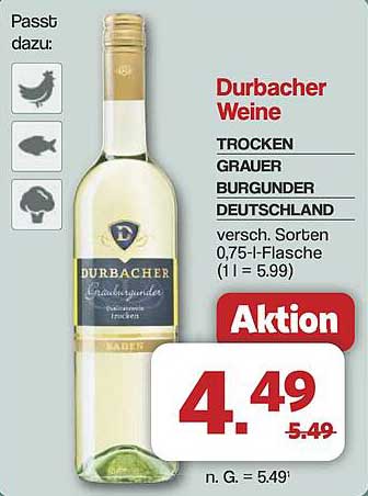 Durbacher Weine - Grauer Burgunder Trocken