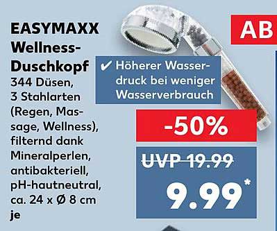 EASYMAXX Wellness-Duschkopf