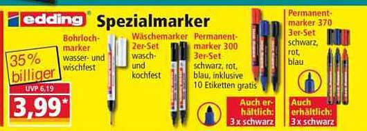 edding Spezialmarker - 35% günstiger!