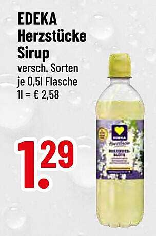 EDEKA Herzstücke Sirup 0,5l Flasche - Verschiedene Sorten