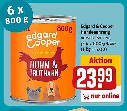 Edgard & Cooper Hundenahrung - Huhn & Truthahn (6 x 800 g)
