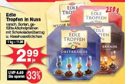 Edle Tropfen In Nuss - 250g Vielfalt genießen