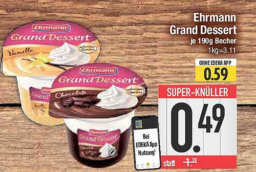 Ehrmann Grand Dessert 190g Becher
