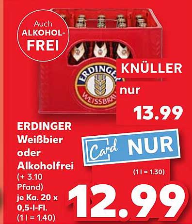 ERDINGER Weißbier oder Alkoholfrei