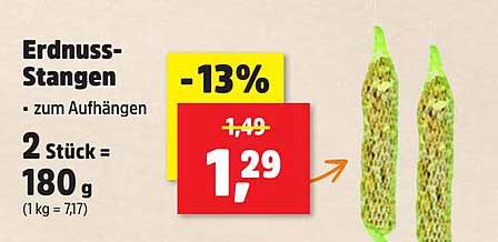 Erdnuss-Stangen - zum Aufhängen
