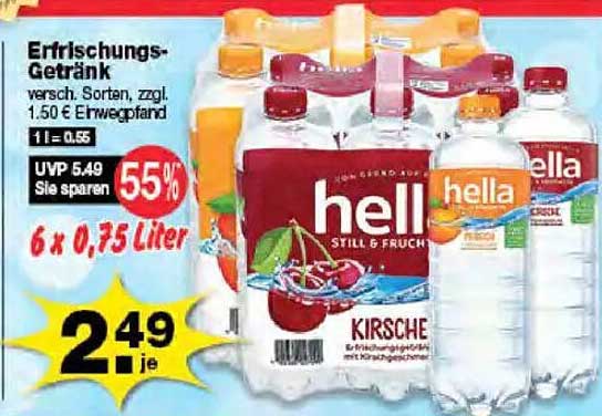Erfrischungs-Getränk 6 x 0,75 Liter