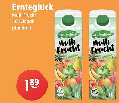 Ernteglück Multi Frucht 1,0 l Elopak pfandfrei
