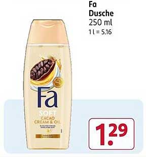 Fa Dusche Cacao Cream & Oil 250 ml