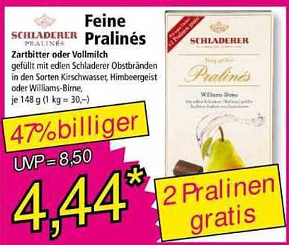 Feine Pralinés von Schladerer - jetzt stark reduziert!