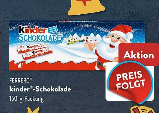 FERRERO® kinder®-Schokolade 150-g-Packung