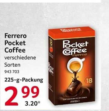 Ferrero Pocket Coffee verschiedene Sorten 225-g-Packung