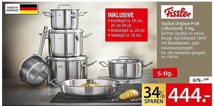 Fissler Topfset Original-Profi Collection®, 5-tlg.
