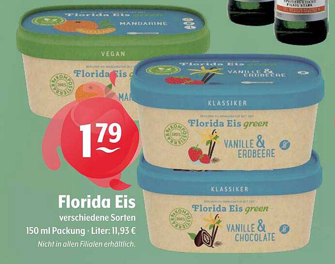 Florida Eis verschiedene Sorten