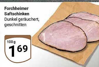 Forchheimer Saftschinken Dunkel geräuchert, geschnitten