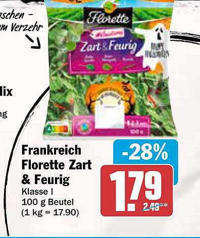 Frankreich Florette Zart & Feurig 100 g Beutel