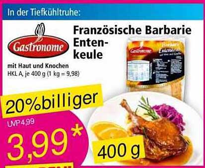 Französische Barbarie Entenkeule
