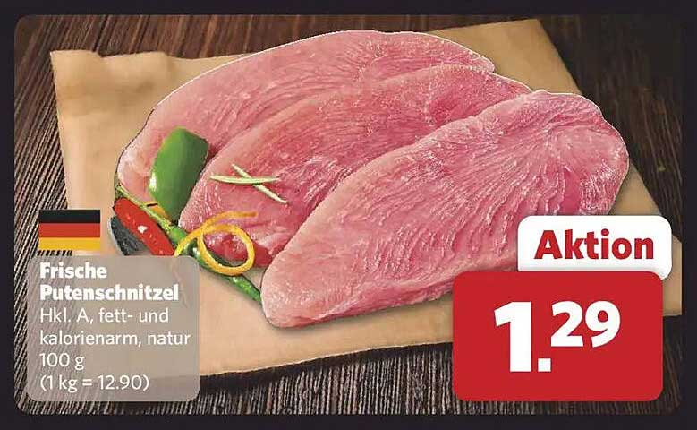 Frische Putenschnitzel HKl. A, fett- und kalorienarm, natur