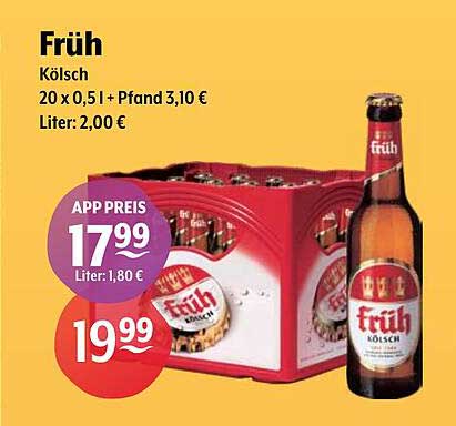 Früh Kölsch 20 x 0,5 l + Pfand 3,10 €