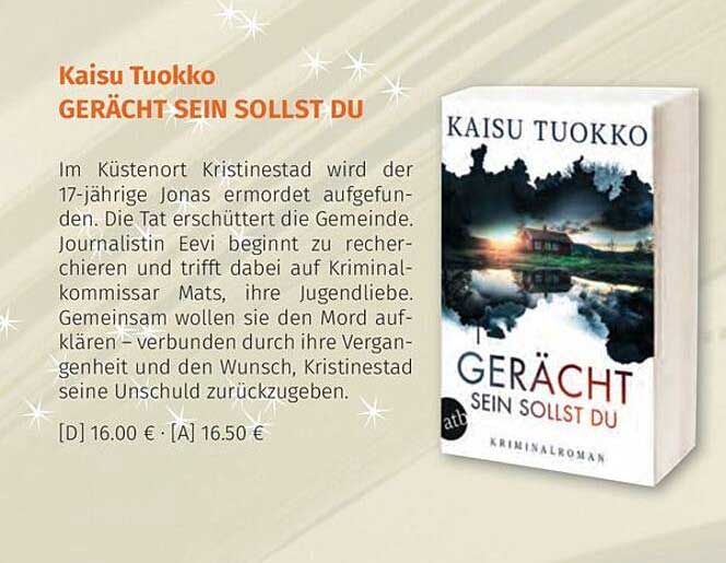 GERÄCHT SEIN SOLLST DU von Kaisu Tuokko