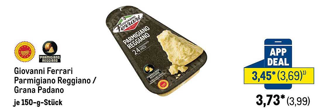 Giovanni Ferrari Parmigiano Reggiano / Grana Padano je 150-g-Stück