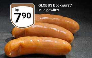 GLOBUS Bockwurst* Mild gewürzt