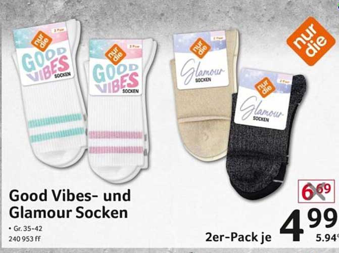 Good Vibes- und Glamour Socken