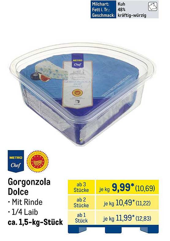 Gorgonzola Dolce – Käsegenuss der Extraklasse