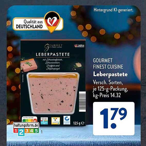 GOURMET FINEST CUISINE Leberpastete 125 g