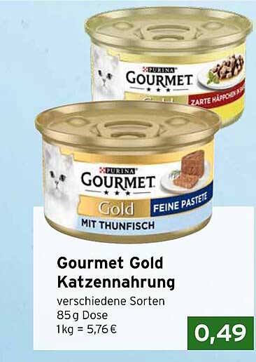 Gourmet Gold Katzennahrung 85 g Dose - verschiedene Sorten