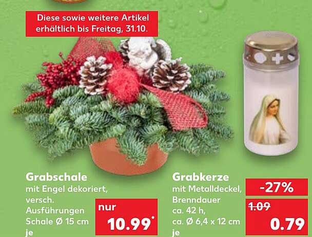 Grabkerze mit Metalldeckel, Brenndauer ca. 42 h