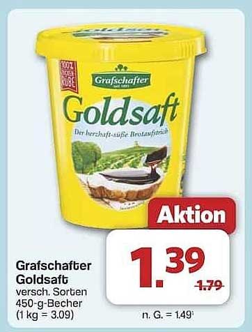 Grafschafter Goldsaft 450-g-Becher – Aktion!