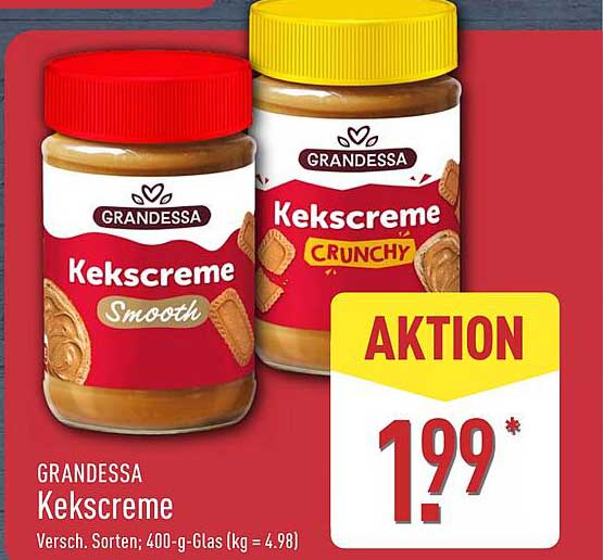 GRANDESSA Keksscreme - Smooth & Crunchy 400 g