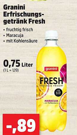 Granini Erfrischungsgetränk Fresh - Maracuja