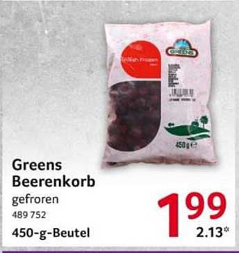 Greens Beerenkorb gefroren 450-g-Beutel