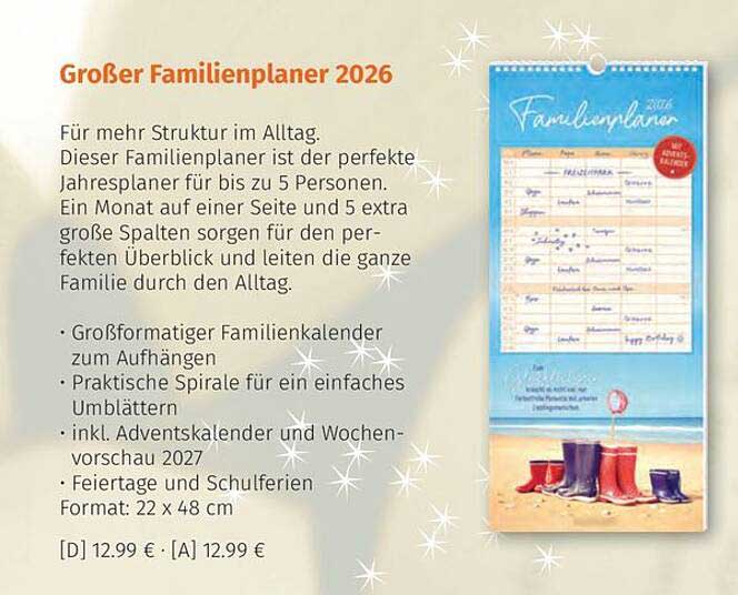 Großer Familienplaner 2026