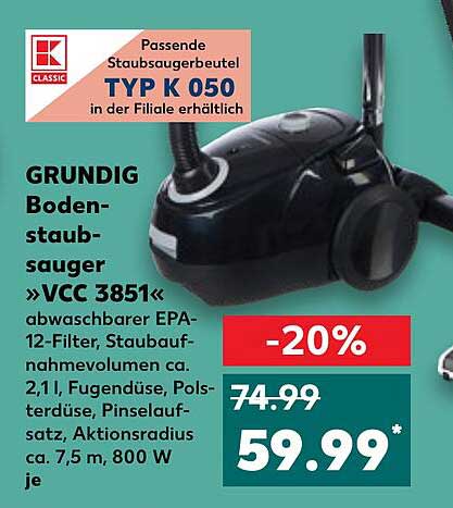 GRUNDIG Bodenstaubsauger »VCC 3851«