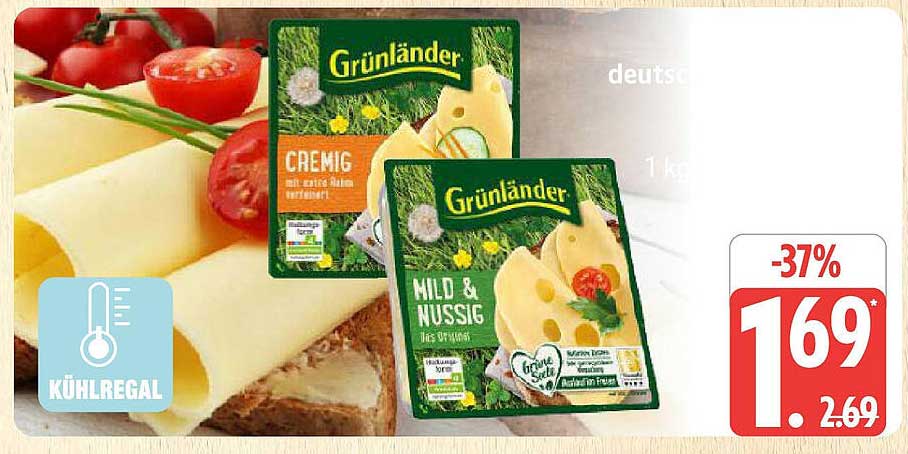 Grünländer Käsecreme - Mild & Nussig oder Cremig